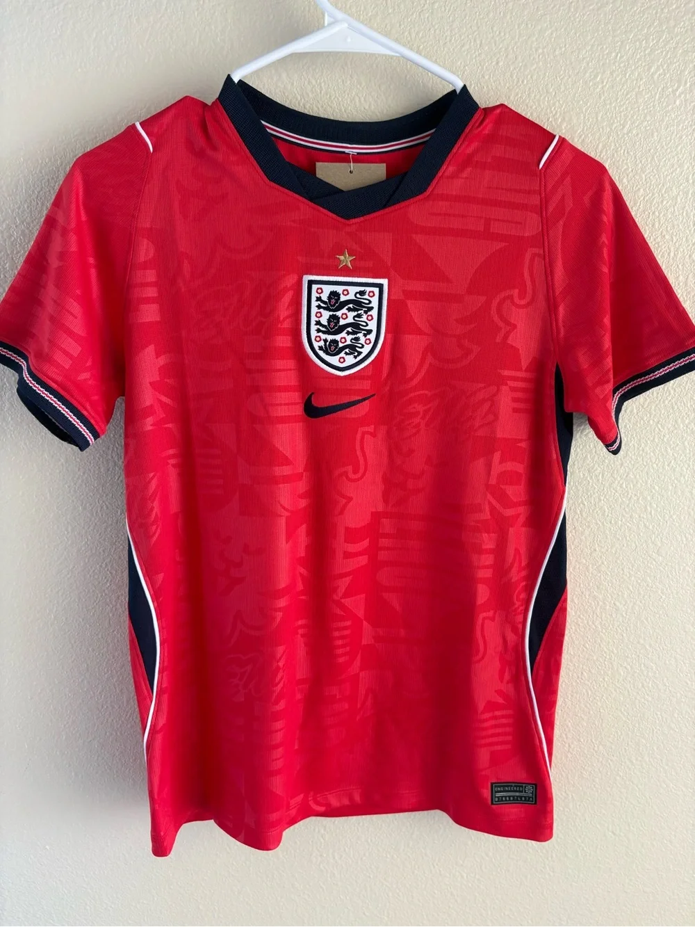 Nike Kids England Red Soccer Jersey